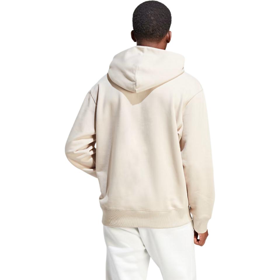 adidas Originals Solid Color Hooded Long Sleeve Sweatshirt Men Tops Beige IM4405
