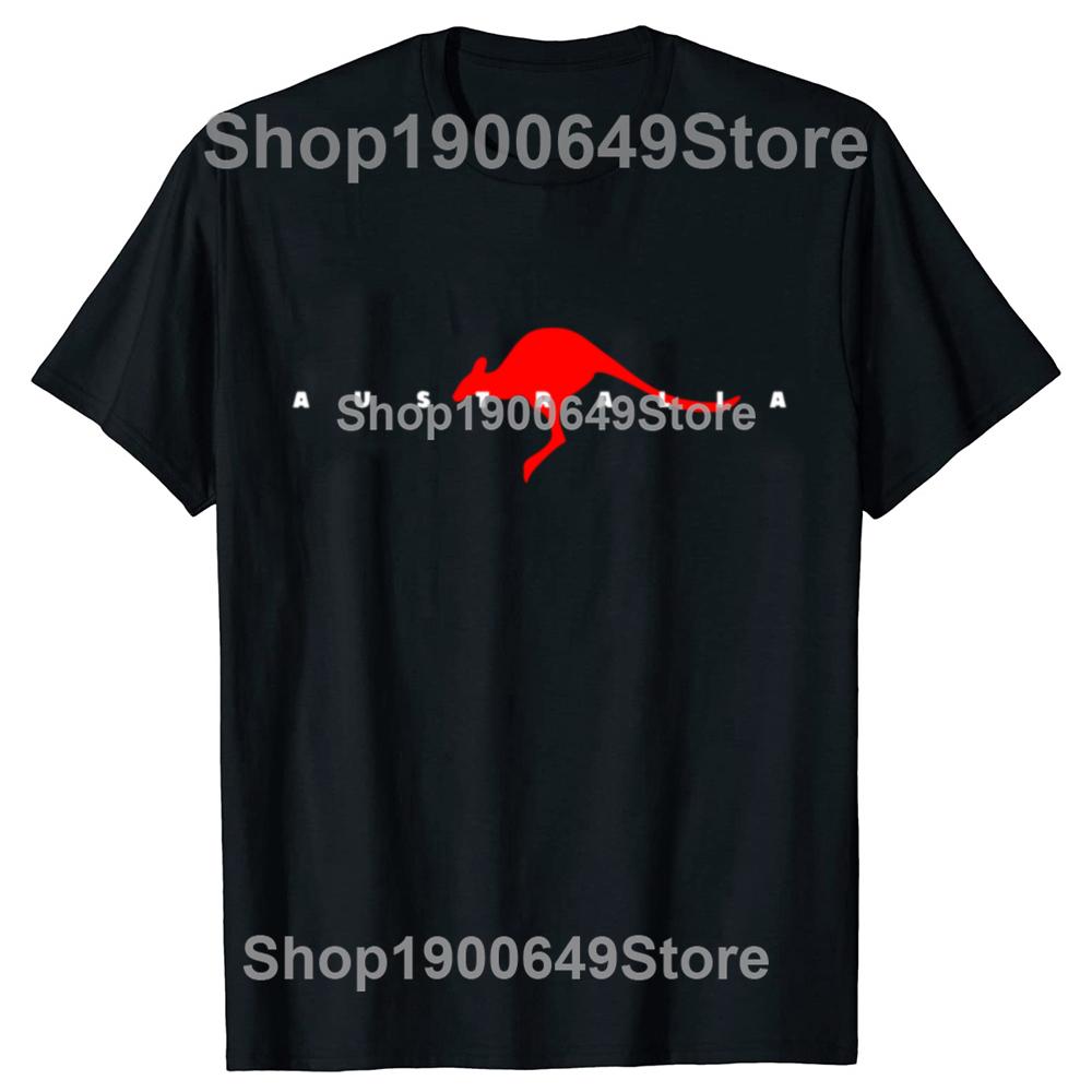 Funny Australian Australia Kangaroo Tshirts Men Womens Fashion Casual Tshirt 100 Cotton Loose Oversized T Shirt Summer