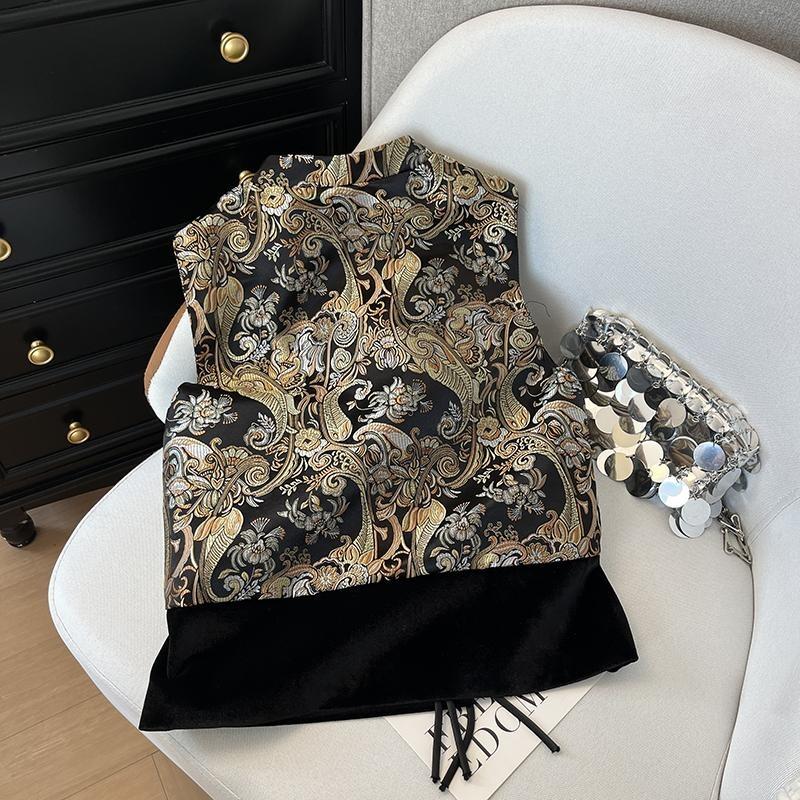 Samt-Spleißweste Damen 2025 Temperament hochwertig luxuriös Top-Weste