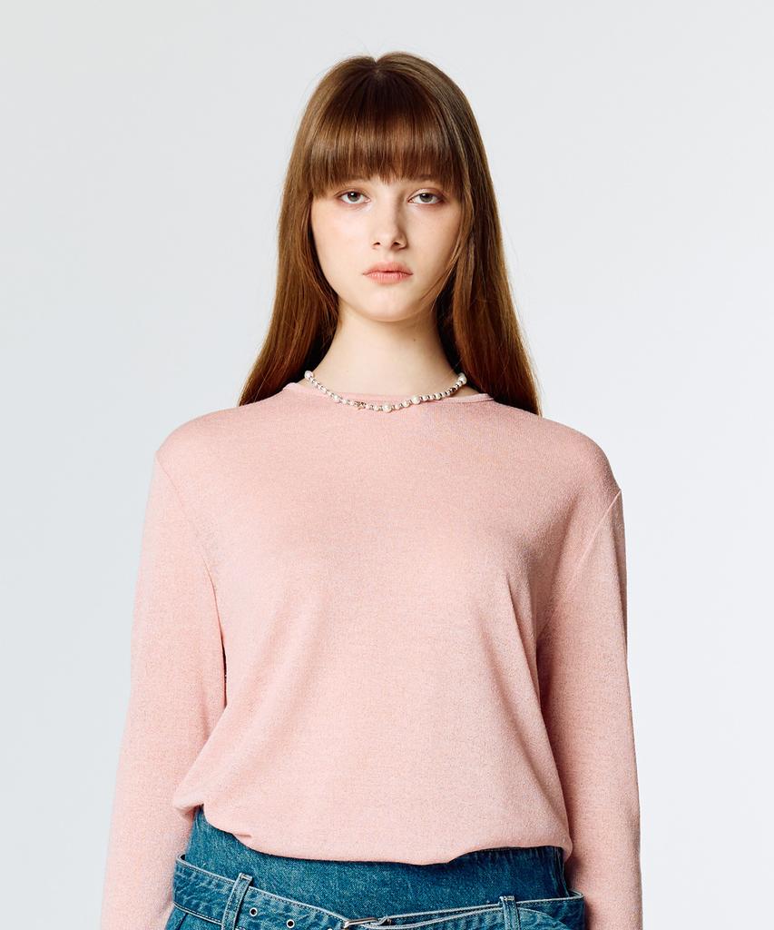 Latizen L15 Knit Sleeve Tee (Pink)