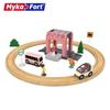 Children's Educational Wooden Toy Magnetic Rail Car DIY Assembled Early Education Train Suit Girl Gift
