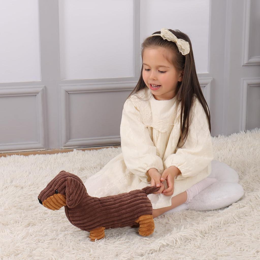 Apricot Lamb Henry the Dachshund Plush Toy for Soft and Fluffy Henry the for Girls and Boys Children, Cute, Dachshund, 34cm,