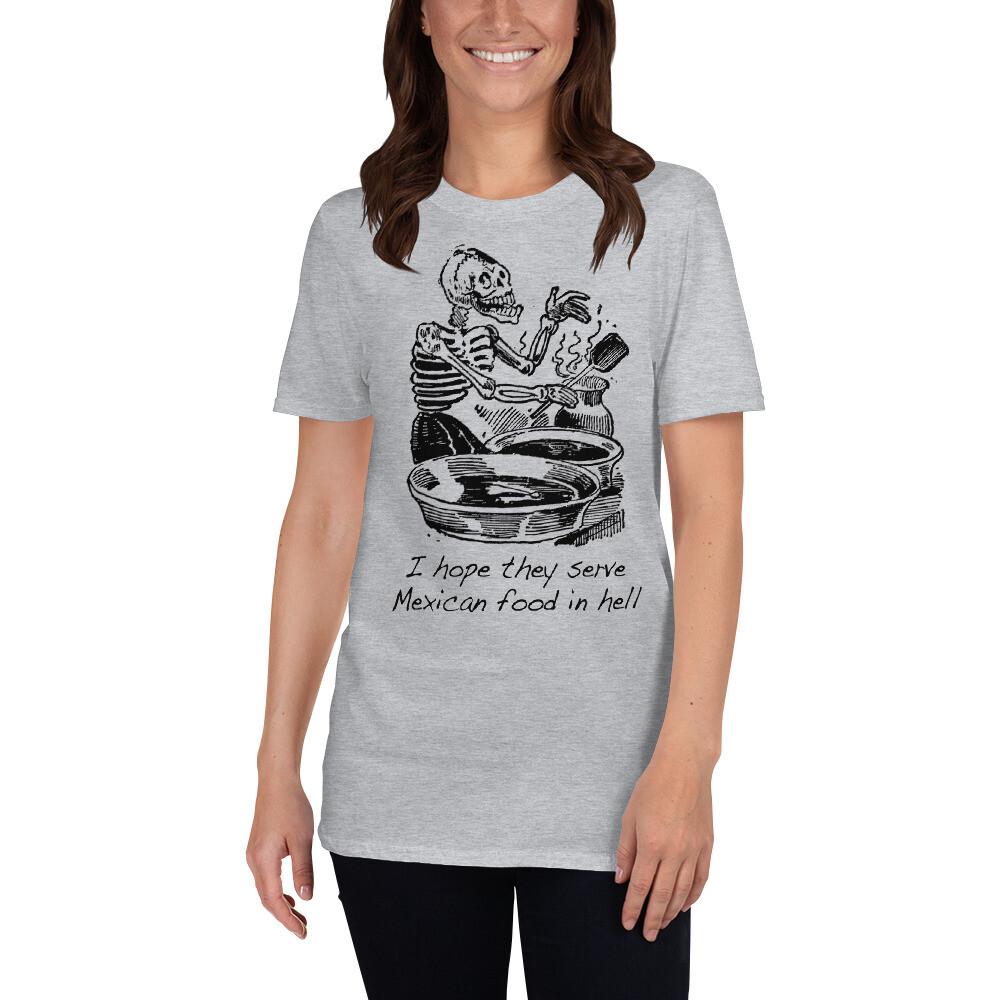 Jose Guadalupe Posada Mexican Food In Hell ShortSleeve TShirt Unisex T-Shirt S