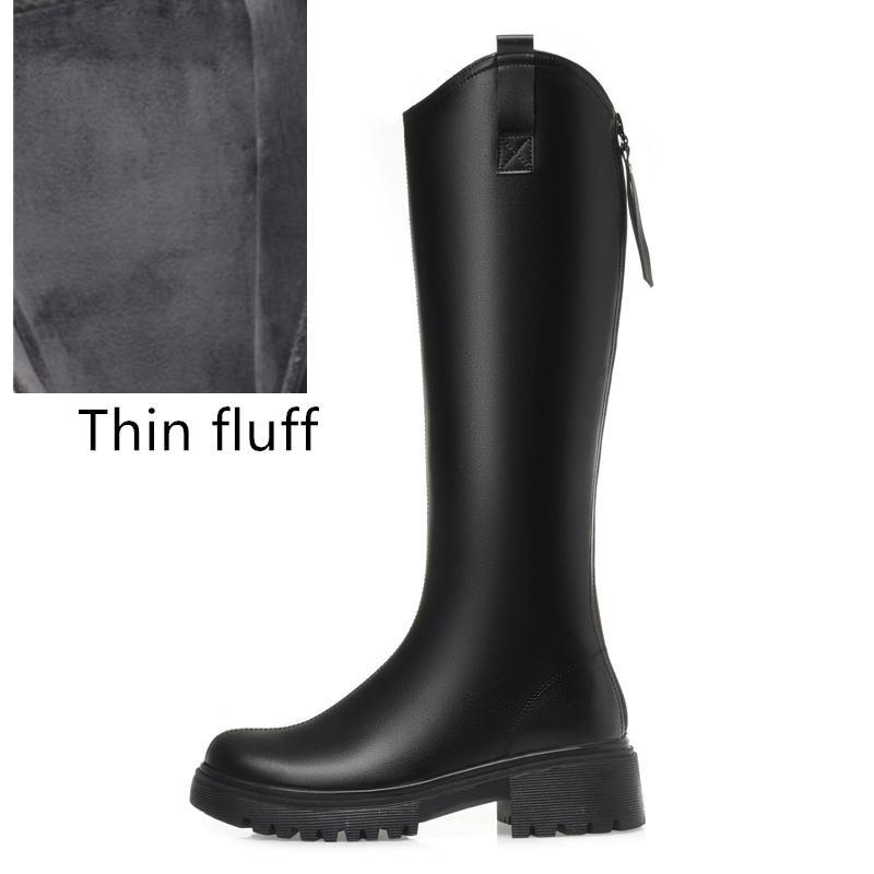 

Зимние сапоги, женские теплые женские высокие сапоги из натуральной кожи и шерсти, женские зимние сапоги большого размера на платформе 41