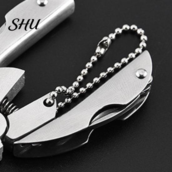 Robuste Klappzange Edelstahl Multi-Tool Schwerlast Metall Mehrzweck Tasche Faltbar Wanderwerkzeuge Tragbar Outdoor Angeln Camping