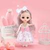 16cm BJD Puppe Mode Prinzessinnenpuppe Figur 1/12 Maßstab DIY Beweglich 13 Gelenke mit Kleidung und Schuhen Glückliches Mädchen Geschenk Kinderspielzeug