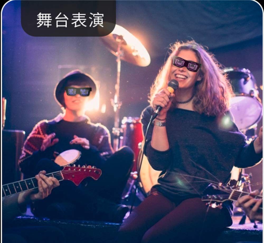Led Party Led Glasses Bluetooth Glasses Glasses Flashing LED Sunglasses Light Up Glasses To Make Chemical Glasses Crazy [zhonghua] Glasses,