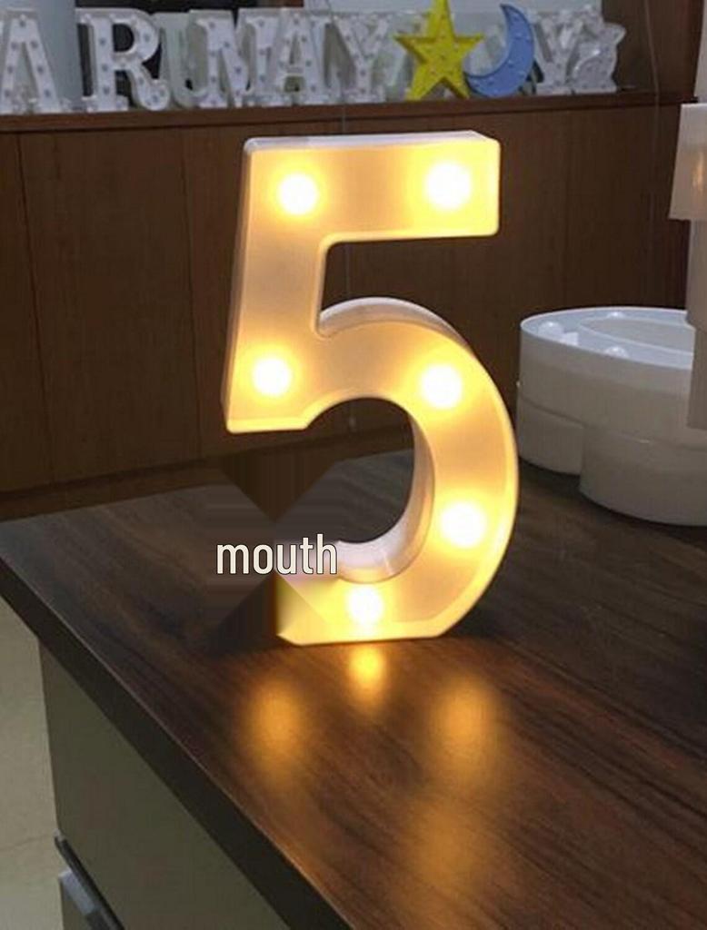 LED Letter and Number Lamp - Perfect for Christmas, Weddings, Proposals, Valentine's Day, and Other Celebrations.