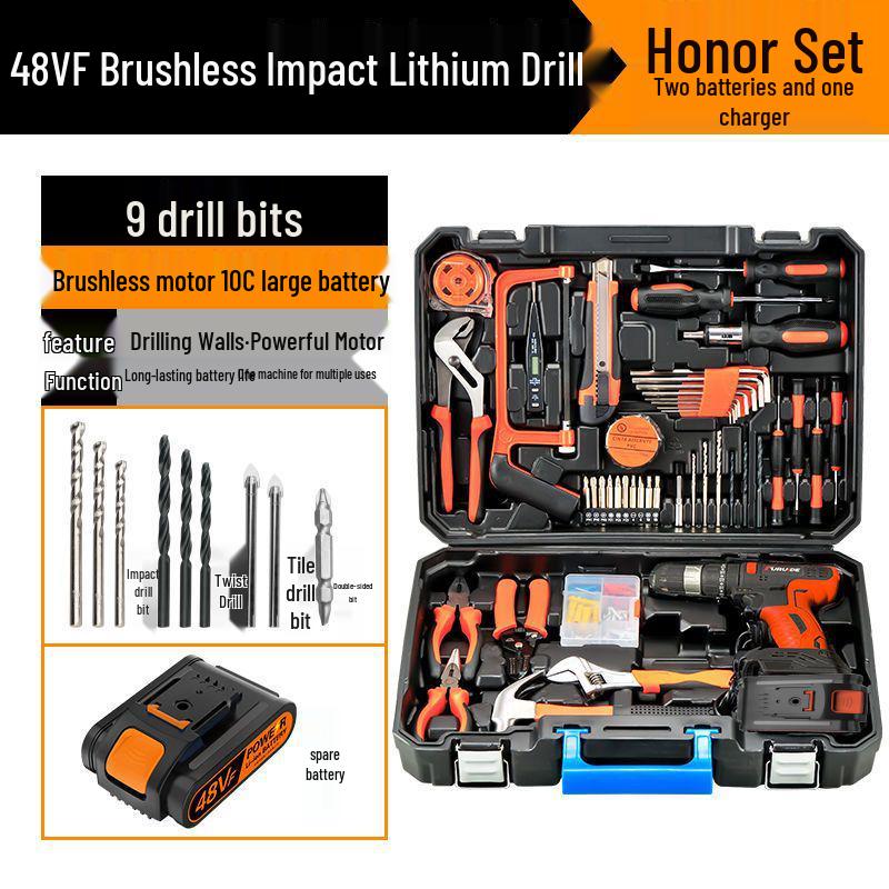 Fureide Electric Drill Set: Multi-Function Hand Toolkit for Woodworking & Repairs