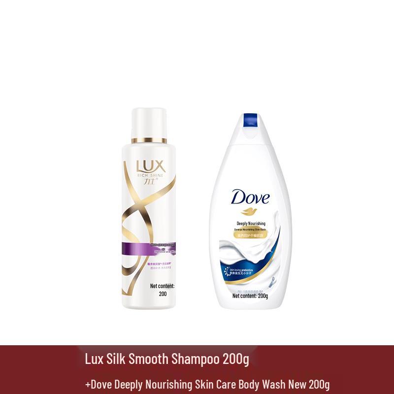 Lux Hydrating Silk Shampoo & Nourishing Shower Gel Set