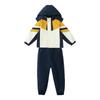 Children's Three-Piece School Uniform Set: Windbreaker for Spring & Autumn, Detachable, Winter-Ready, Thickened for Kindergarten.