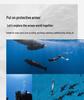DIVE&SAIL Kadın Tam Vücut Hızlı Kuruyan Dalış Giysisi Lycra Uzun Kollu Sörf & Şnorkelle Dalış İçin Güneş & Denizanası Koruması