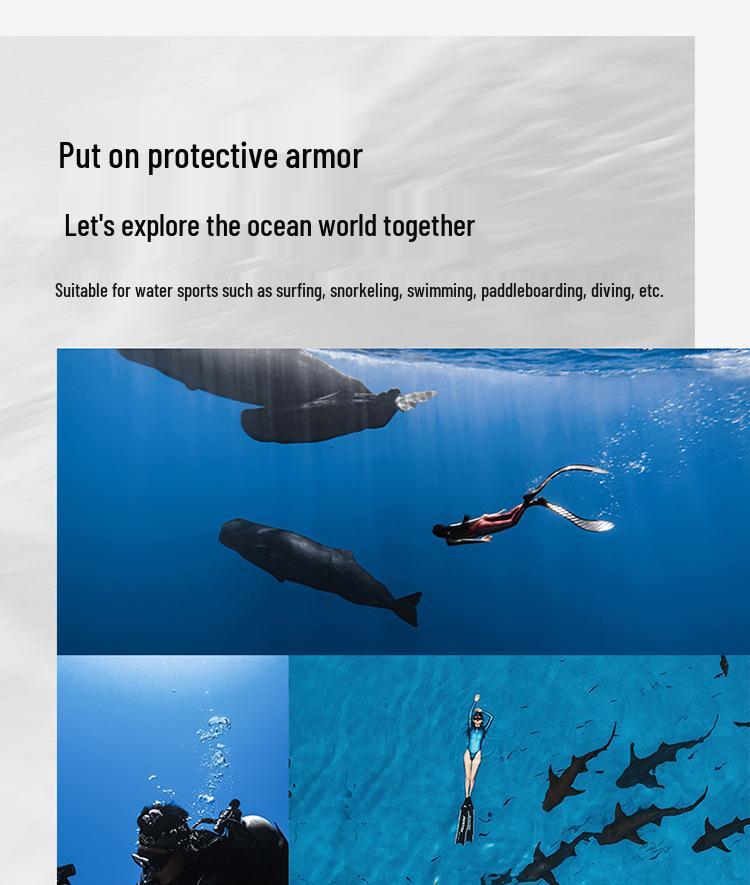 DIVE&SAIL Kadın Tam Vücut Hızlı Kuruyan Dalış Giysisi Lycra Uzun Kollu Sörf & Şnorkelle Dalış İçin Güneş & Denizanası Koruması