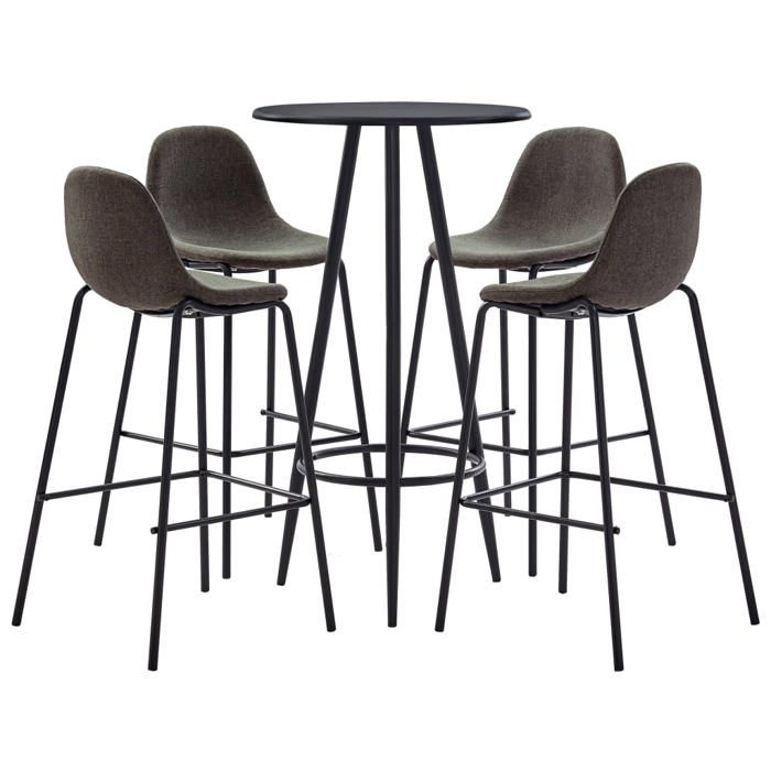 VidaXL Bar Set 5 Pcs Table and Pub Chairs Counter Furniture Bistro Furniture Garden Kitchen Restaurant 3051126