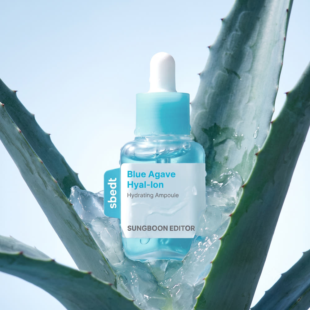 SUNGBOON EDITOR Blue Agave Hyal-Ion Hydrating Ampoule 40ml Korean Deep Moisturizing Facial Ampoule