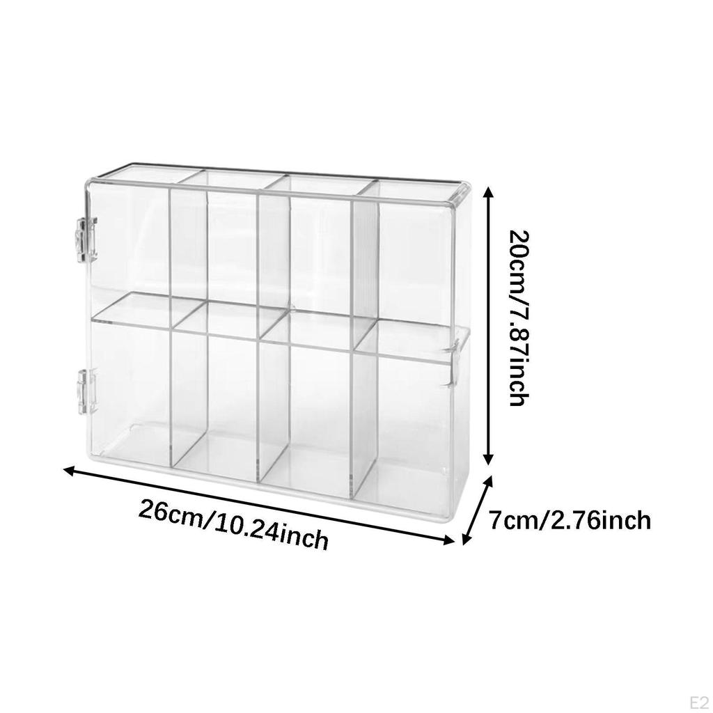 Figures Display Case ,Collectible Showcase, , Doll Storage Box Organizer for Mini Toys
