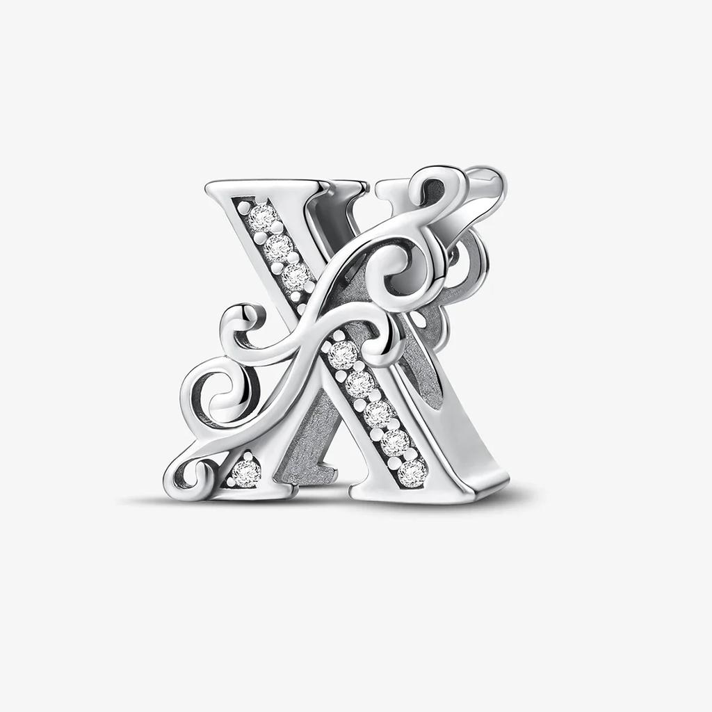 Kupfer Englische Buchstaben Anhänger Perlen Passen Original Pan DIY Armbänder Machen Geschenk Von Hoher Qualität Feiner Schmuck