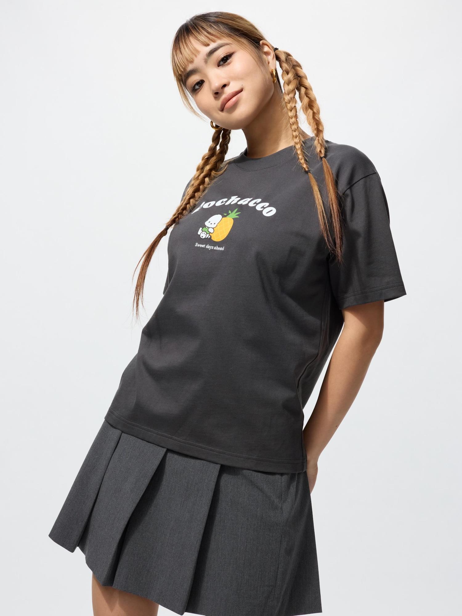 

Uniqlo Sanrio CharacTers UT Graphic T shorT Sleeve 1d 08 DARK GRAY/WOMEN XXL