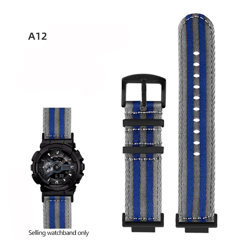Nylonowy Pasek do Zegarka Canvas Dla GSHOCK Casio DW5600 DW-5600 GA110 GA100 GA120 GM2100 GA2100 GA2110 Zmodyfikowany Pasek Sportowy Pasek