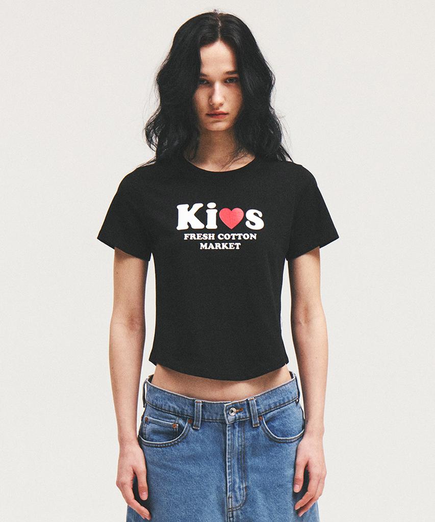 Kimseupeulesikoteunmakes I Love Kiss Tee Black
