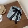 1Pcs Bow Thin Lace Waist Belt Floral Tie Up Dress Jeans Belt Streetwear Lace Skirt Lace Shawl Y2K Long Lace Waistband