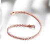 925 Silver Jewelry 16cm to 19cm Tennis Bracelet 2mm Zirconia Anniversary Gift Genuine Silver Bracelet