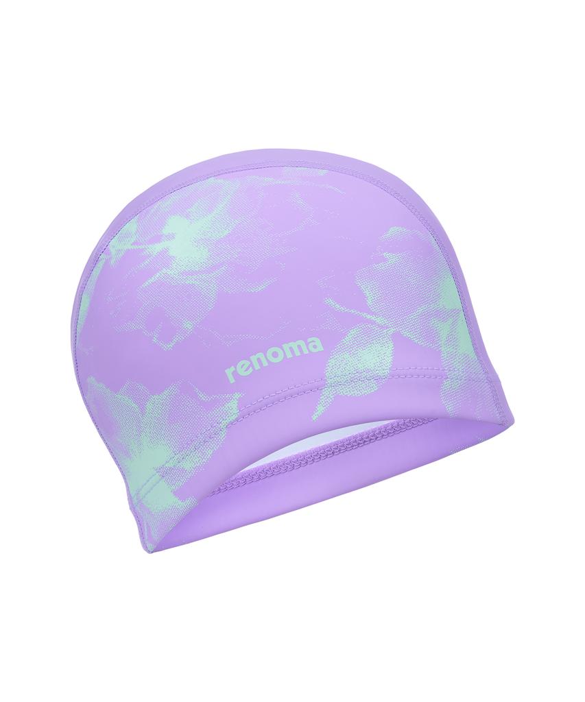 Lenomasuyeongbog Accessories Adult Flower Dot Graphic Pu Swim Cap Lavender Ro-Rc2F711-Lv