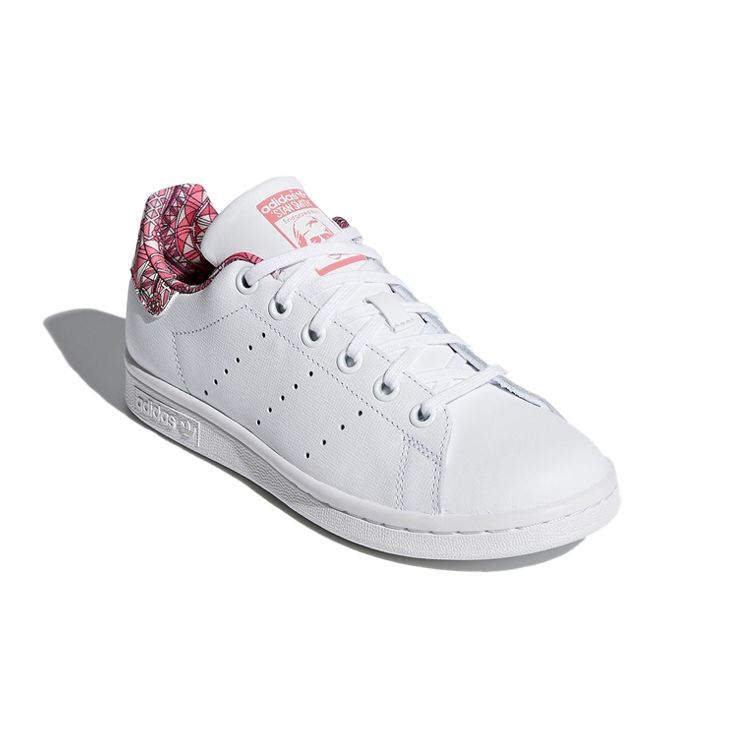 Adidas Originals J Comfortable Casual Low-Top Kids Skate Shoes Kids Sneakers White Pink CM8189