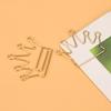 10pcs Crown Shape Paper Clips Bookmark Marking Document Organizing Clip Stationery Supplies