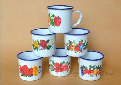 vintage mugs with handgrip metal cast iron traditional Chinese coffee mug