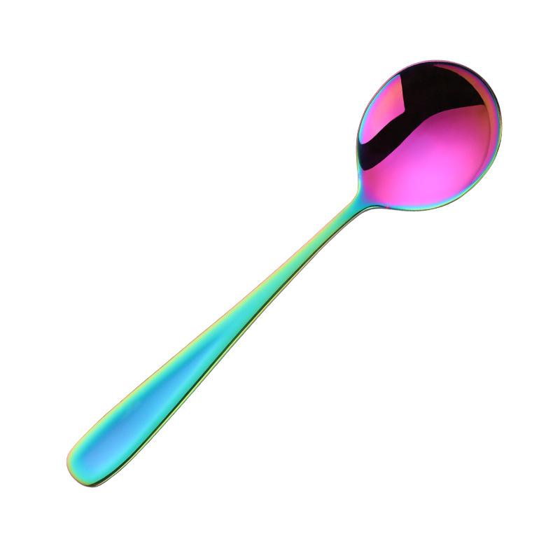 Stainless Steel Coffee Spoon,High Quality Dessert Cake Fruit Spoons Gold Small Snack Scoop  Tea Spoon Kitchen Dinnerware Tools