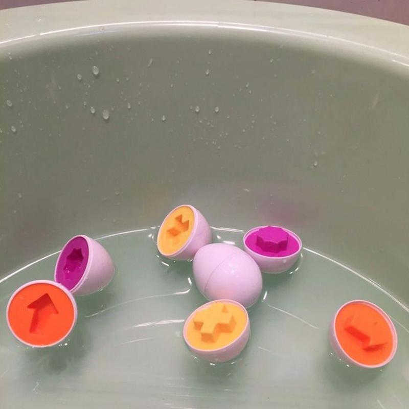 Matching Eggs Children Montessori Sensory Baby Toys Simulation Eggs Chicken Colors Shapes Sorter Learning Educational Toy TMZ