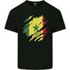 Torn Senegal Flag Senegalese Day Football Mens Cotton T-Shirt Tee Top