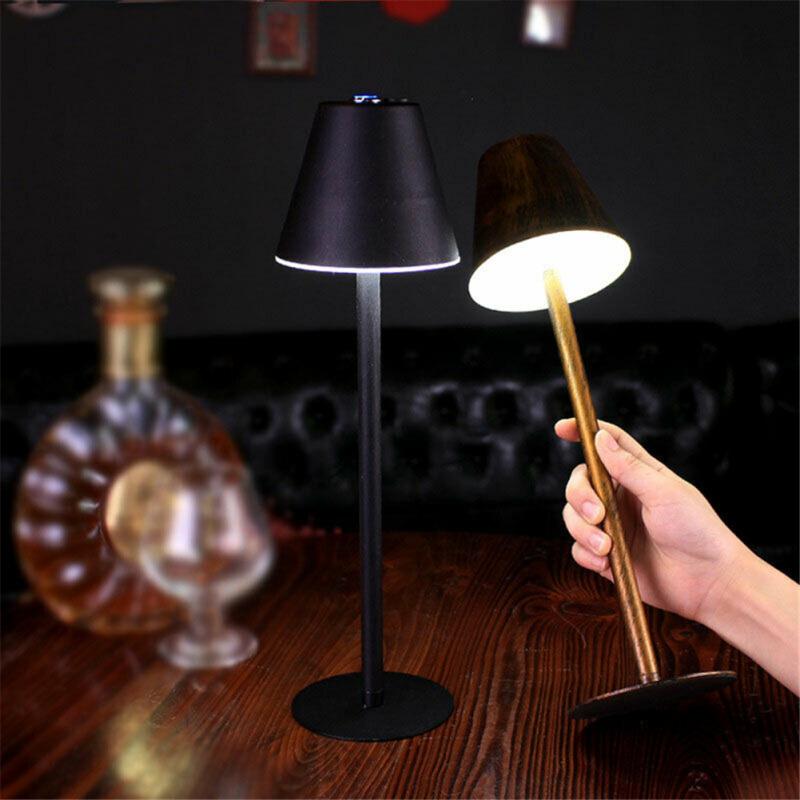 Metal Nordic Style Wrought Iron Table  Lamp Touch Dimming Eye Protective Bar Living Room Bedroom