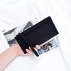 Long Women's Handheld Wallet With Cowhide Multi-function Zipper Large Capacity Wrist Mobile Phone Bag