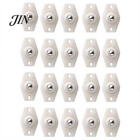 Plastic Caster Wheels 4/20Pcs Self Adhesive Wheels, 360 Degrees Swivel Sticky Appliance Rollers, Heavy Duty Casters for Kitchen Appliance, Trash Can,