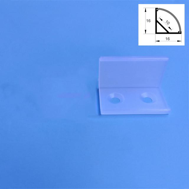 0.5m V-Shape LED Aluminum Profile Cabinet Corner Mounted 90 Degree Glow Hard Bar Lamp Channel Milky/Black Cover Strip Lights