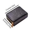 Solid Color Women Card Bag Luxury Accordion Card Holder New Design Starry Shiny Wallet  Girls