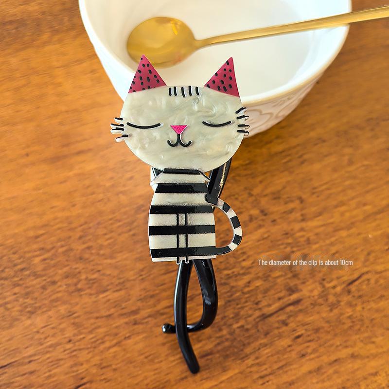 2024 Korean High-End Shark Clip Hair Accessory, Twist Clip for Straight Hair, Back-of-Head Hairpin.