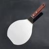 Stainless Steel Pizza Peel Metal Round Pizza Paddle Pizza Spatula with Wood Handle Cake Lifter Transfer Tray Pizza Shovel