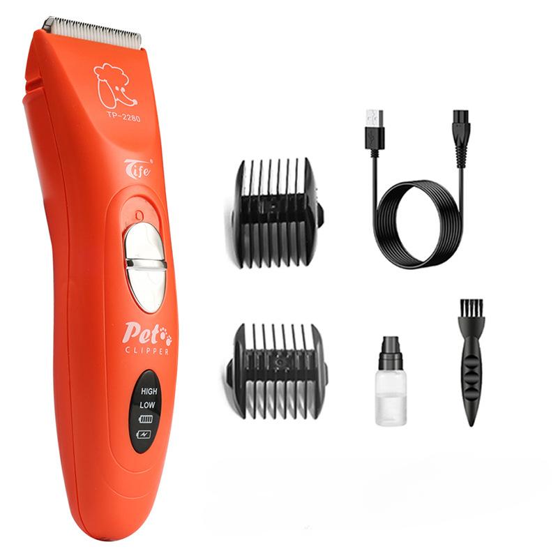 

Portable Small Electric Pet Hair Trimmer with 2- Speed Adjustable Pet Cat Dog Shavers Multifunctional Silent Pet Clippers оранжевый