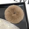 Korean Luxury Plush Scrunchie For Women Elastic Furry Hair Tie Girls Black Soft Hair Bands Big Fuzzy Crunchy for Hair Accessorie