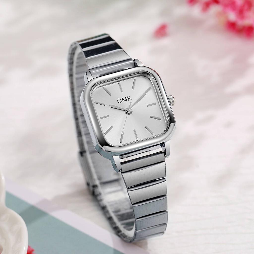 Modische quadratische Damenuhren Luxus Ultra-dünnes Armband Damen Quarz Armbanduhr Für Damen Uhr Reloj Mujer