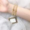 Natural Golden Rutilated Quartz and Citrine Crystal Bracelet for Women, Unique Design, Simple and Personalized Gift