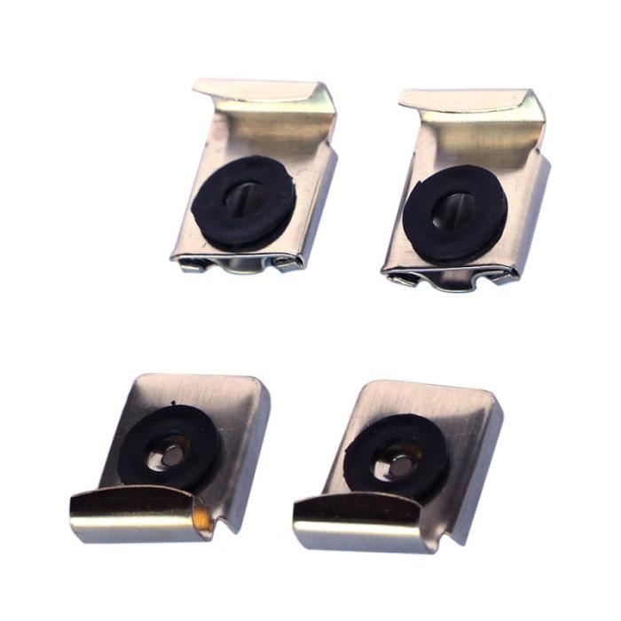 Jeu de pattes à glace - Réglable - Fixation miroirs - Couleur gris