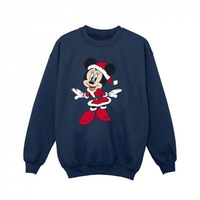 Girls Minnie Mouse Santa Outfit Sweatshirt