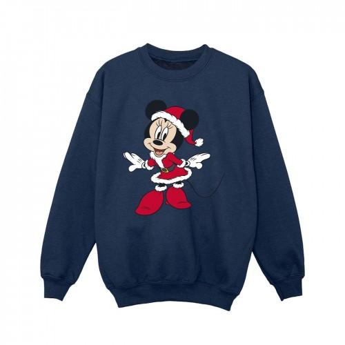 Disney Girls Minnie Mouse Santa Outfit Sweatshirt