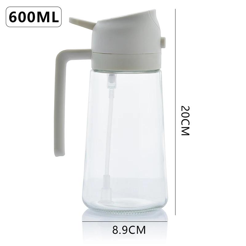 2 In 1 Olive Oil Sprayer Dispenser Bottle Household Spray-pour Air Fryer Olive Oil Cooking Oil Barbecue Oil Sprayer Kitchen Tool