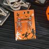 Retro Rubin Spinnen Skelett Ohrringe & Armband Set für Halloween
