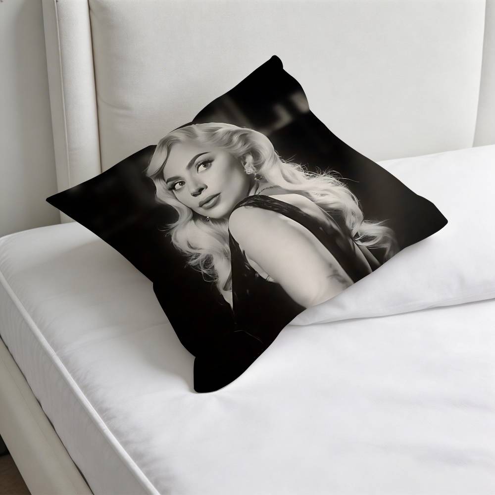 

LLady GGaga RRunway Square Pillow Cover Decorative Throw Pillow Case for Sofa Couch Bed Home Car Living Room Decoration 30x30cm